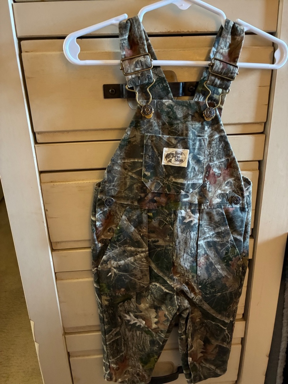 Bass Pro Shops Kids Camo Overalls - Green/Brown